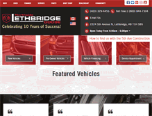 Tablet Screenshot of lethbridgedodge.com